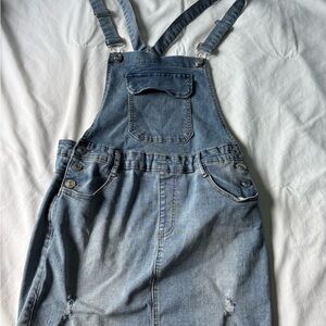 SHEIN Blue Denim Overalls